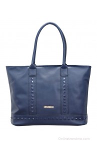 Caprese Rina Navy P.U Large Tote Handbag